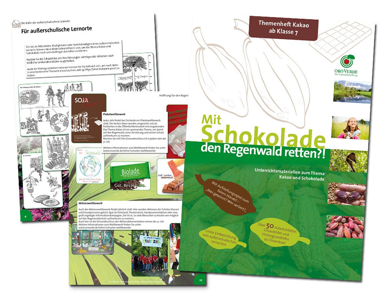 Unterrichtsmaterial Kakao und Schokolade "Mit Schokolade den Regenwald retten?!"